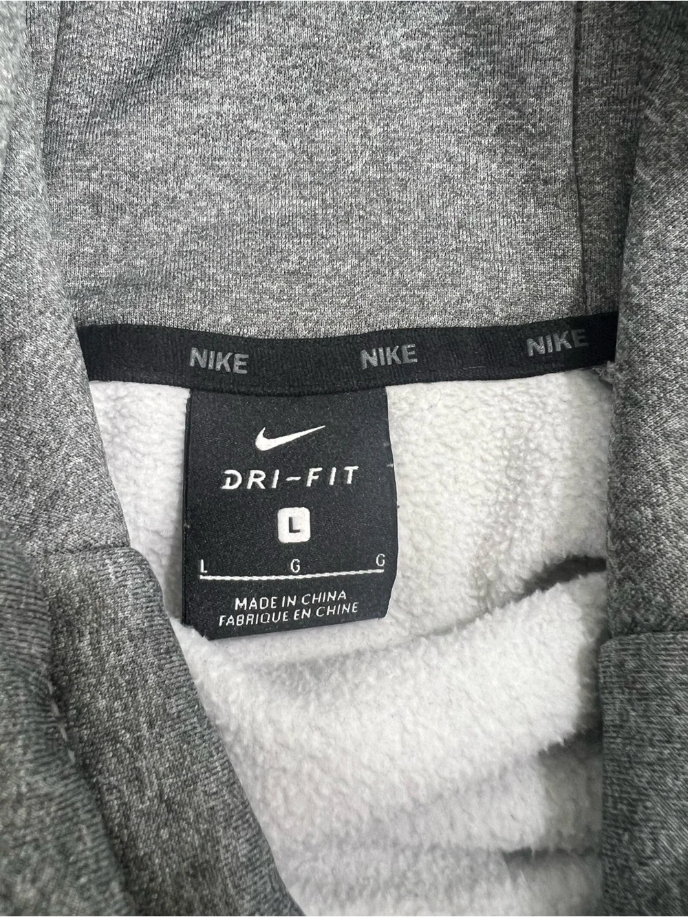 Nike Gray Pullover Hoodie with Camouflage Logo AJ4452-091 - Picture 3 of 4